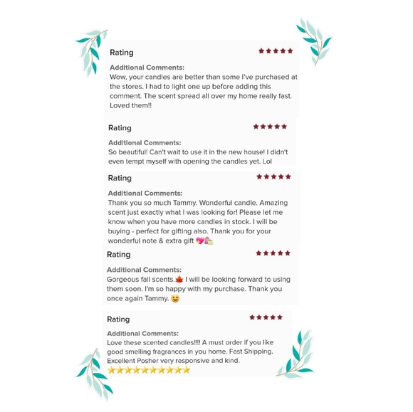 Homemade Soy Candle Candied Apple 1 left - Picture 3 of 3